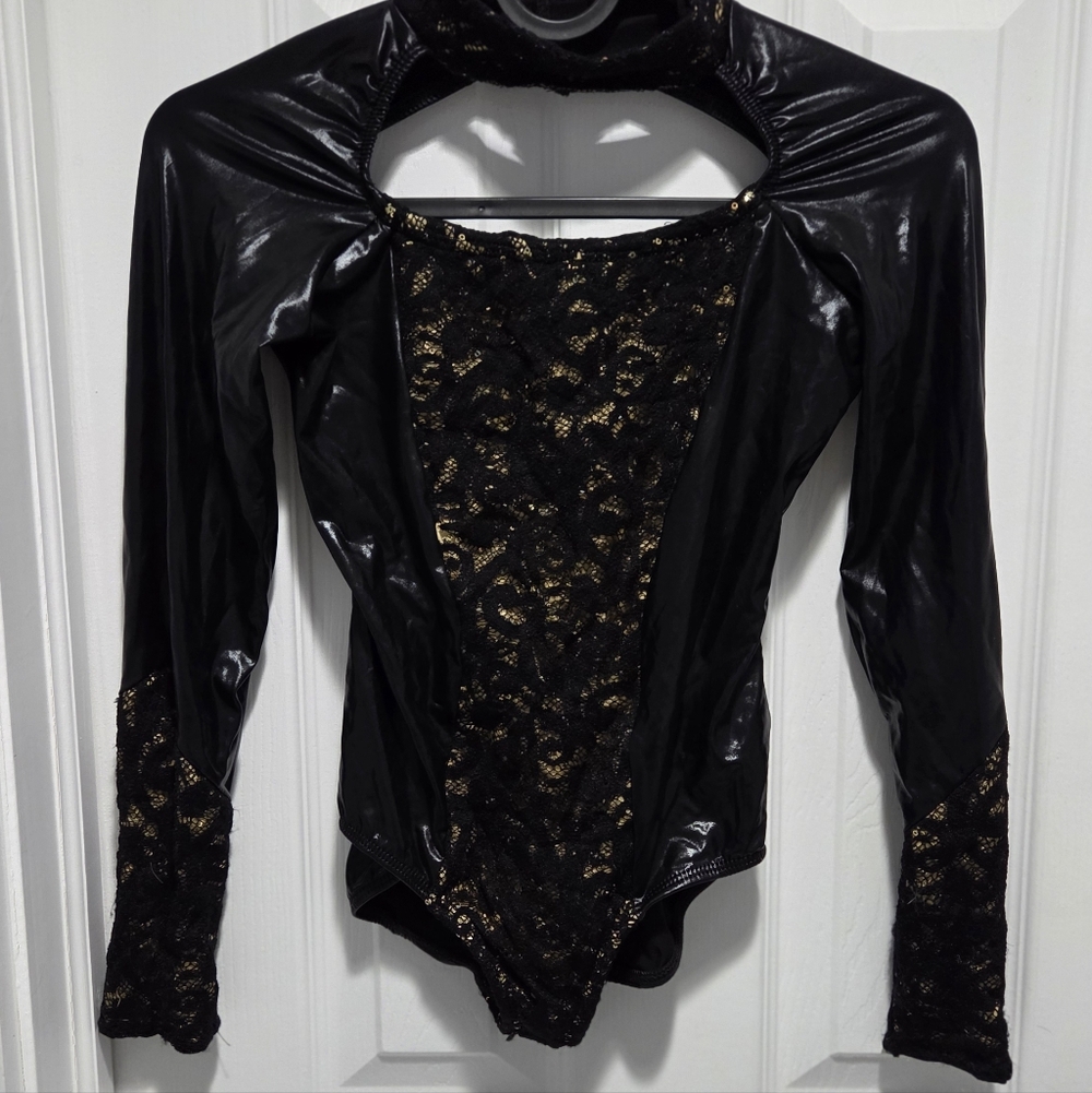 Kids Black and Gold Dance Costume